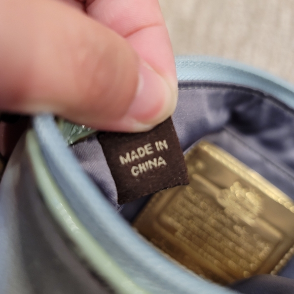 Coach Amanda Pleated Satin Wristlet - Picture 8 of 11